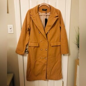 NWT tan felt spring to fall pea coat 🧥 jacket